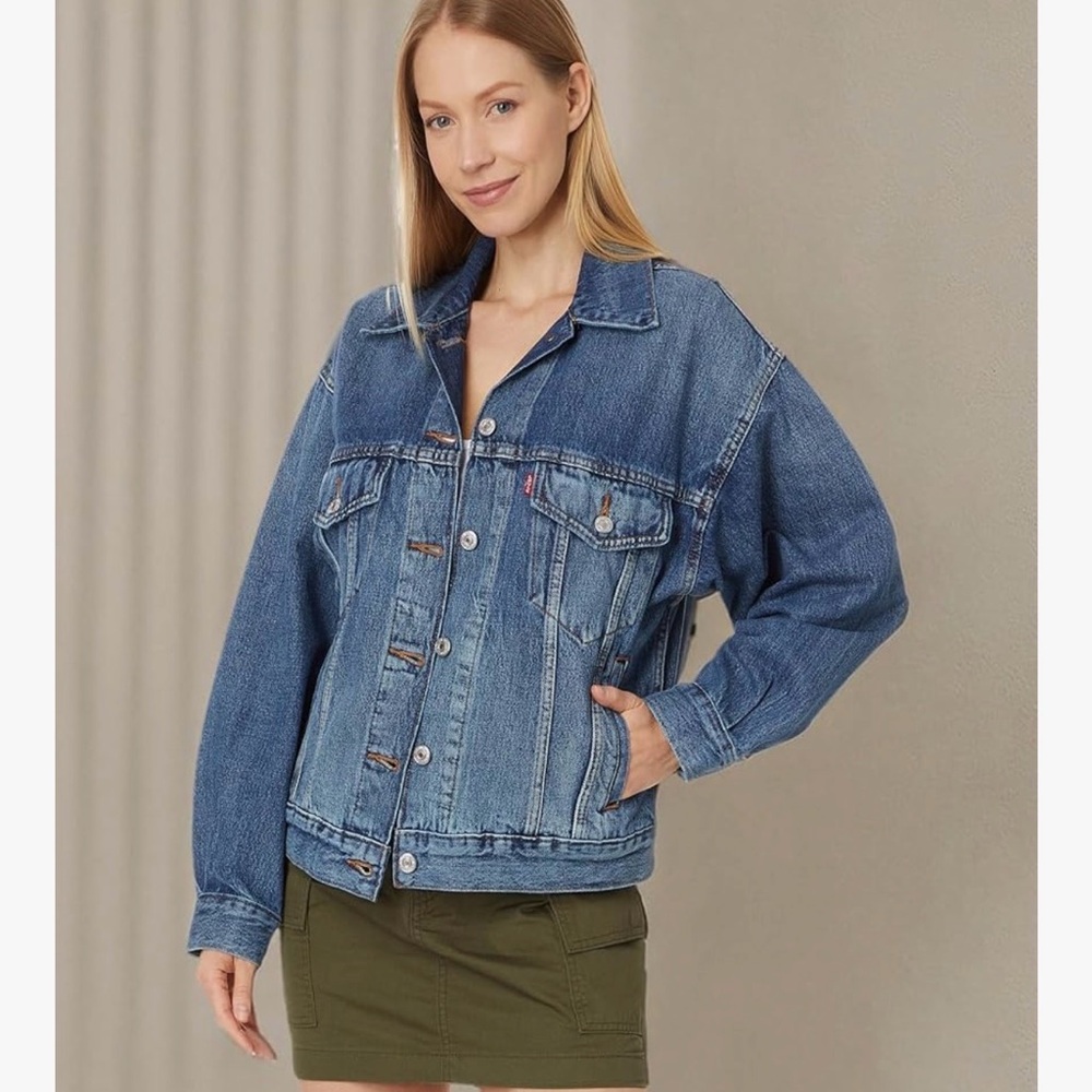 ‘90s TRUCKER JACKET Levi's Classic Blue Jean Jacket - Picture 3 of 13